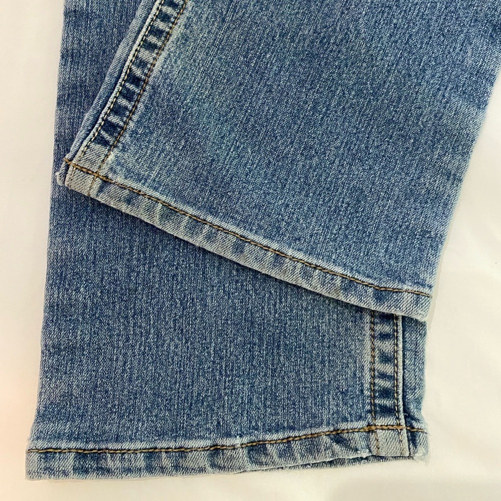ARIAT REBAR M7 Slim Straight Rico Medium Wash Distressed Work Denim Jeans SZ 32 - Picture 9 of 13